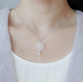 Auspicious Origin Medium Pendant Necklace Silver